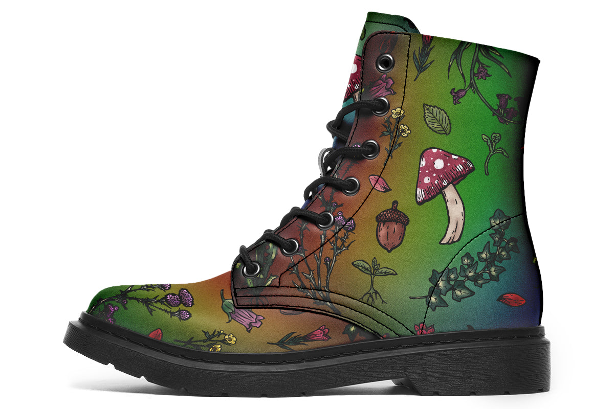 Spectrum Herbology Boots – Rogue + Wolf Vegan Leather Botanical Witch Boots