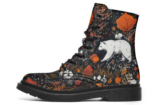 Spirit Guardian Boots - Vegan Leather Doc-Style Boots with Durable Stitched on Soles