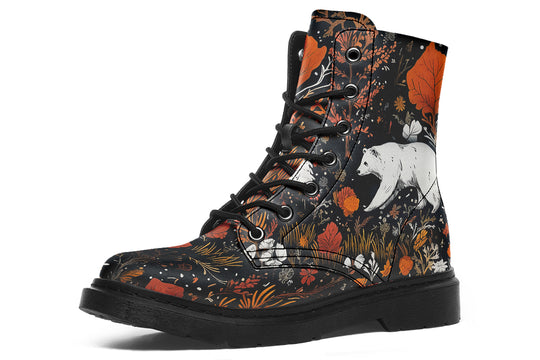 Spirit Guardian Boots - Vegan Leather Doc-Style Boots with Durable Stitched on Soles