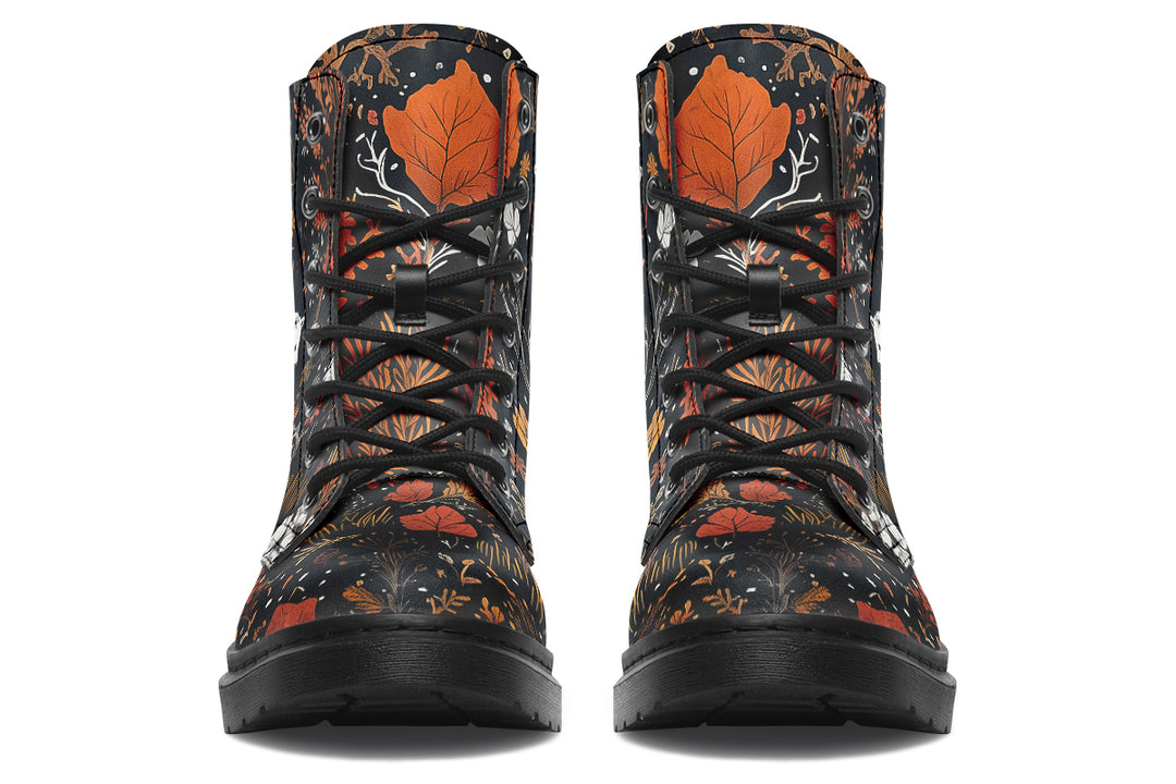 Spirit Guardian Boots - Vegan Leather Doc-Style Boots with Durable Stitched on Soles