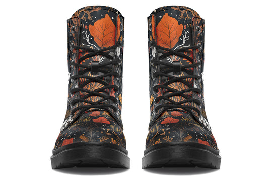 Spirit Guardian Boots - Vegan Leather Doc-Style Boots with Durable Stitched on Soles