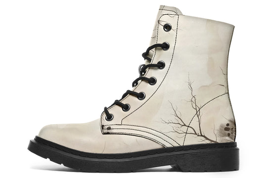 Stormwood Boots - Vegan Leather Doc-Style Boots with Durable Stitched on Soles