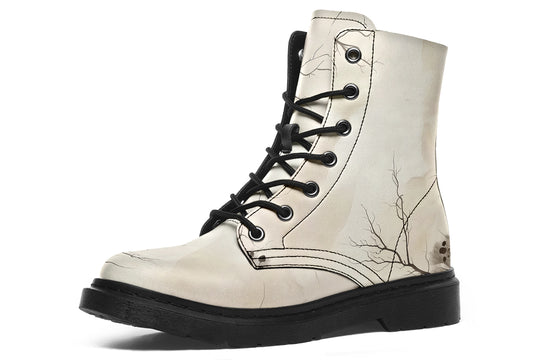 Stormwood Boots - Vegan Leather Doc-Style Boots with Durable Stitched on Soles