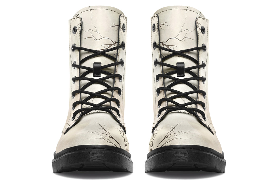 Stormwood Boots - Vegan Leather Doc-Style Boots with Durable Stitched on Soles