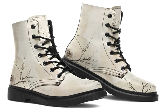 Stormwood Boots - Vegan Leather Doc-Style Boots with Durable Stitched on Soles