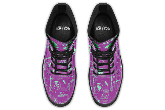 Ultraviolet Cat Study Boots