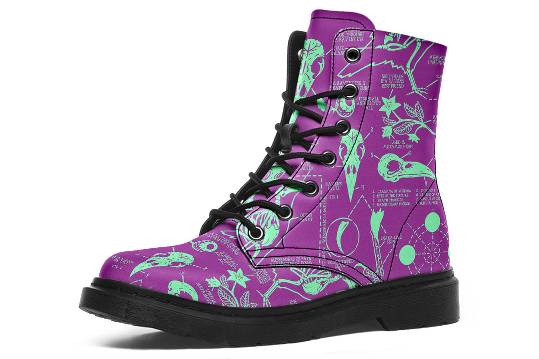 Ultraviolet Raven Study Boots