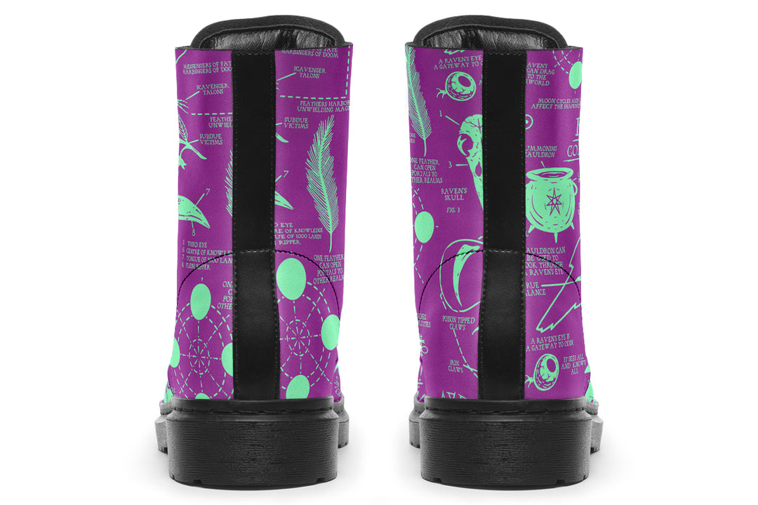 Ultraviolet Raven Study Boots