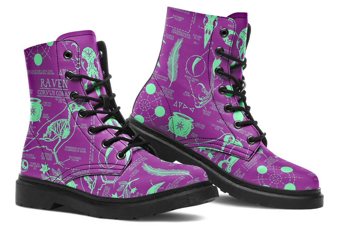 Ultraviolet Raven Study Boots