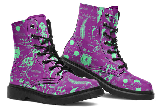 Ultraviolet Raven Study Boots