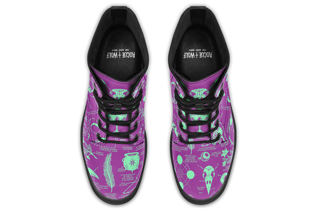 Ultraviolet Raven Study Boots
