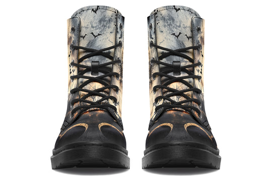 Vlad’s Castle Boots - Vegan Leather Doc-Style Boots with Durable Stitched on Soles