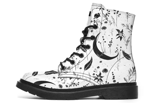 White Moonlit Botanica Boots