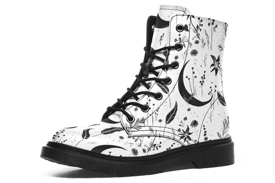 White Moonlit Botanica Boots