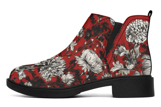 Bloodflower Chelsea Boots - Comfy Slip-On - Soft & Water-Resistant Micro-Suede Vegan Shoes