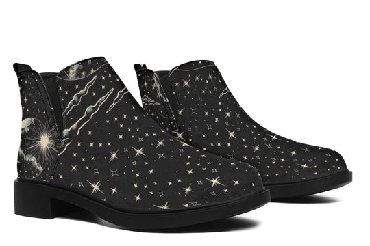 Dawn Star Chelsea Boots - Comfy Slip-On - Soft & Water-Resistant Micro-Suede Vegan Shoes