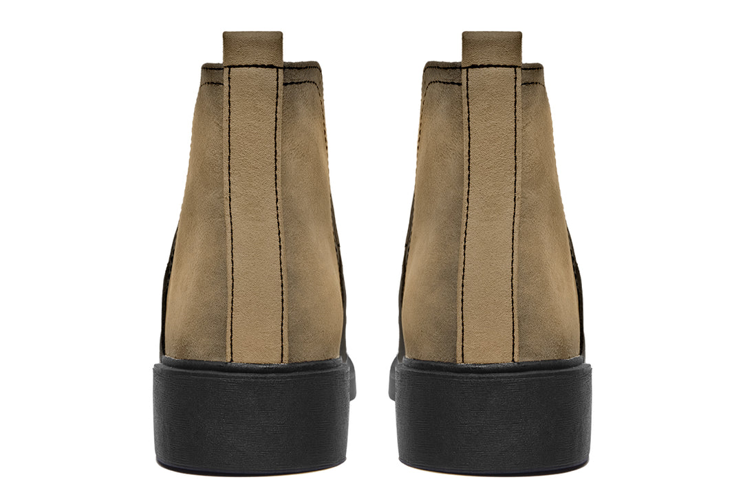 Elder Hide Chelsea Boots - Comfy Slip-On - Soft & Water-Resistant Micro-Suede Vegan Shoes