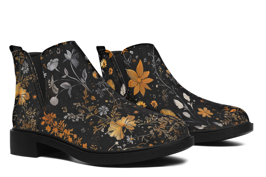 Emberblossom Chelsea Boots - Comfy Slip-On - Soft & Water-Resistant Micro-Suede Vegan Shoes