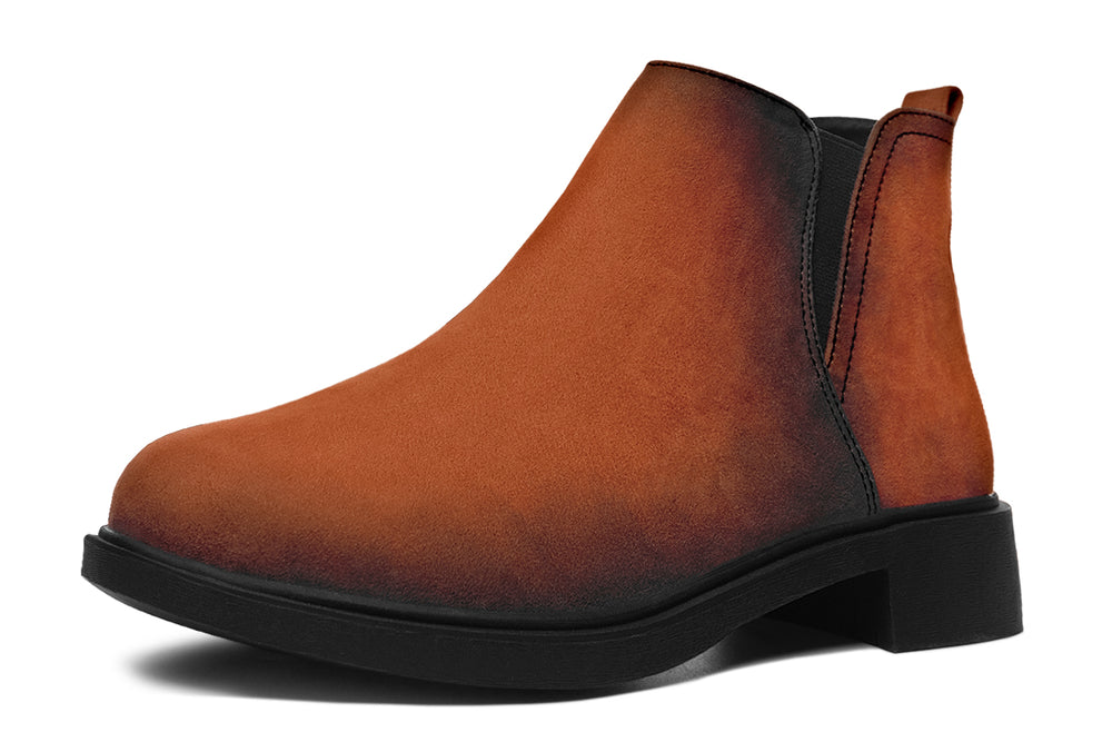 Fire-Forged Chelsea Boots - Comfy Slip-On - Soft & Water-Resistant Micro-Suede Vegan Shoes