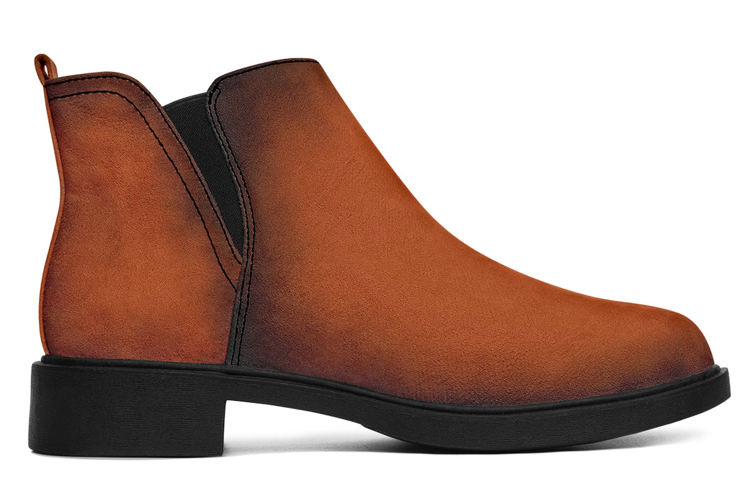 Fire-Forged Chelsea Boots - Comfy Slip-On - Soft & Water-Resistant Micro-Suede Vegan Shoes