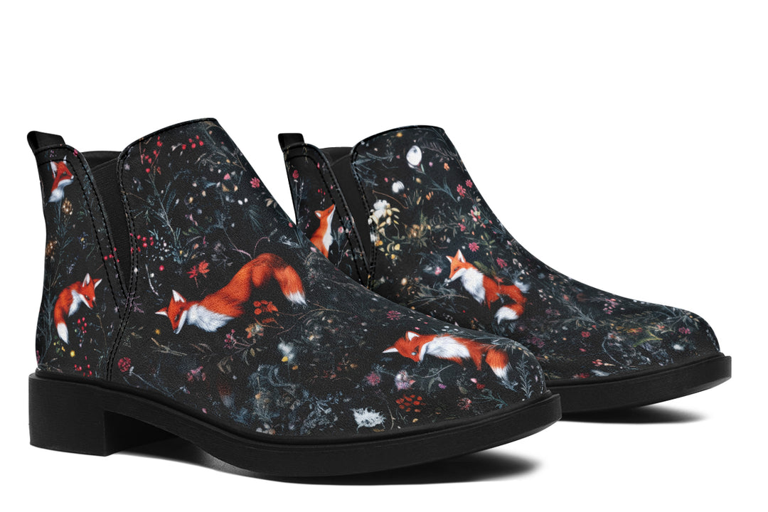 Fox Den Chelsea Boots - Comfy Slip-On - Soft & Water-Resistant Micro-Suede Vegan Shoes