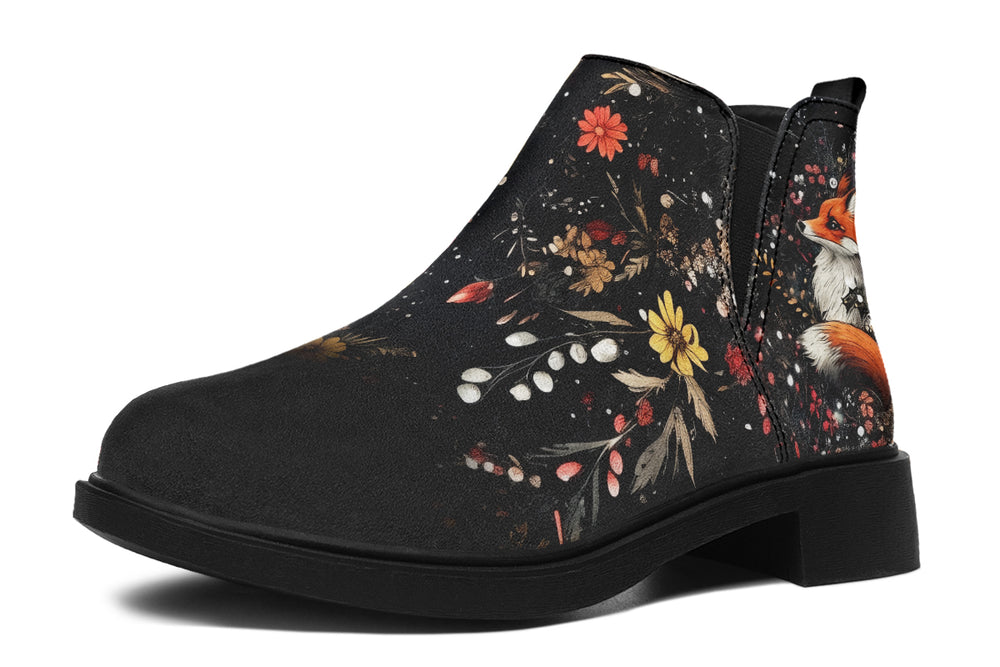 Fox Spirit Chelsea Boots - Comfy Slip-On - Soft & Water-Resistant Micro-Suede Vegan Shoes