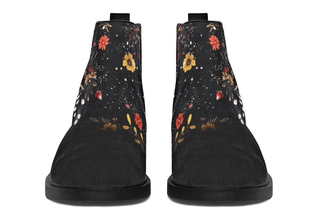 Fox Spirit Chelsea Boots - Comfy Slip-On - Soft & Water-Resistant Micro-Suede Vegan Shoes