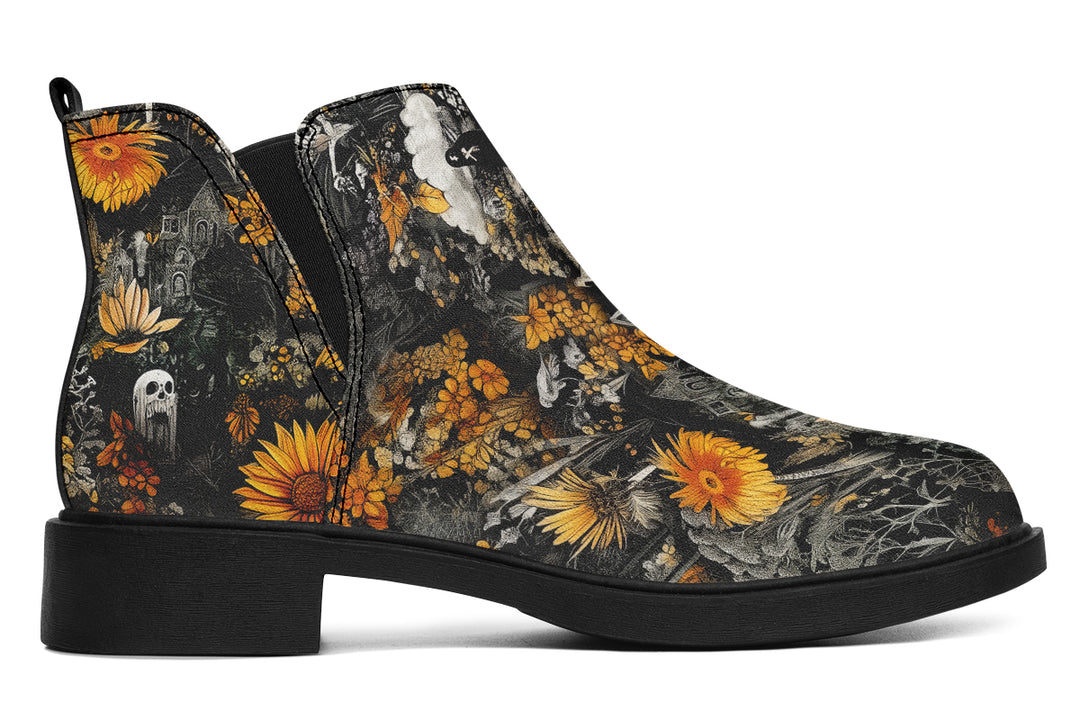 Grim’s Harvest Chelsea Boots - Comfy Slip-On - Soft & Water-Resistant Micro-Suede Vegan Shoes