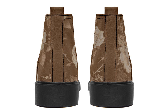 Hazel Rose Romance Chelsea Boots - Comfy Slip-On - Soft & Water-Resistant Micro-Suede Vegan Shoes