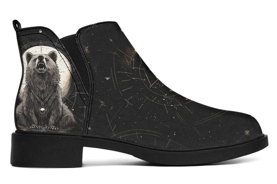 Lunar Bear Chelsea Boots - Comfy Slip-On - Soft & Water-Resistant Micro-Suede Vegan Shoes