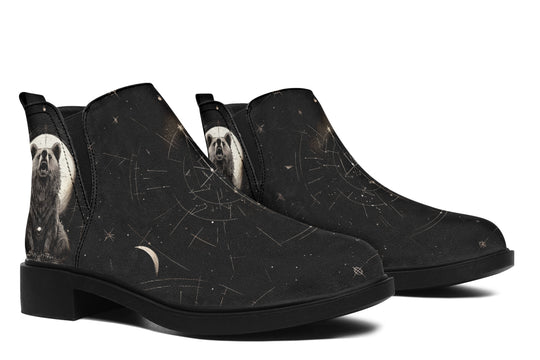 Lunar Bear Chelsea Boots - Comfy Slip-On - Soft & Water-Resistant Micro-Suede Vegan Shoes