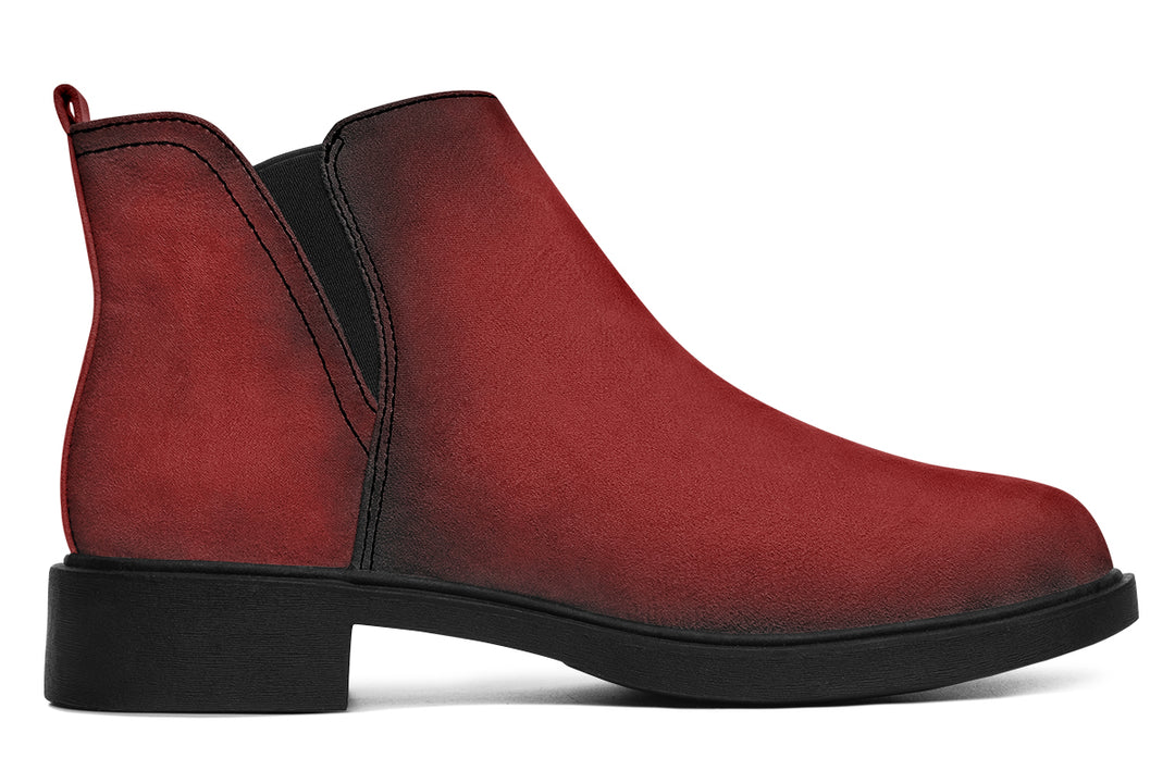 Mood: Blood Chelsea Boots - Comfy Slip-On - Soft & Water-Resistant Micro-Suede Vegan Shoes