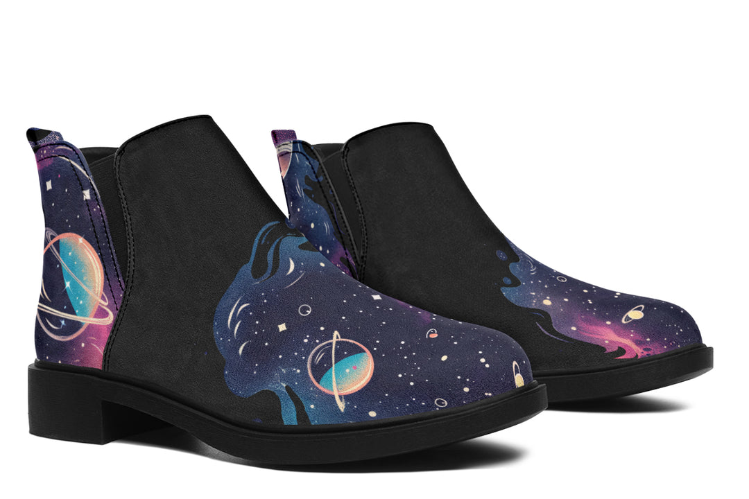 Nebula Chelsea Boots - Comfy Slip-On - Soft & Water-Resistant Micro-Suede Vegan Shoes