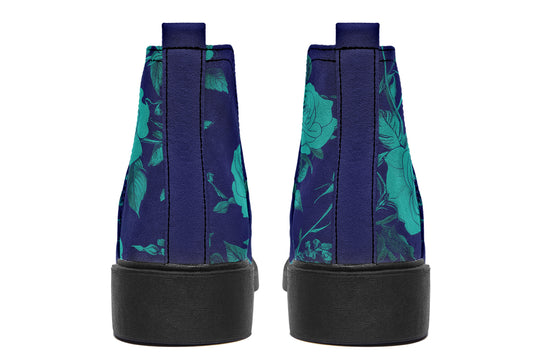 Ocean Rose Romance Chelsea Boots - Comfy Slip-On - Soft & Water-Resistant Micro-Suede Vegan Shoes