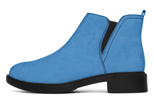 Ocean Wave Chelsea Boots - Comfy Slip-On - Soft & Water-Resistant Micro-Suede Vegan Shoes