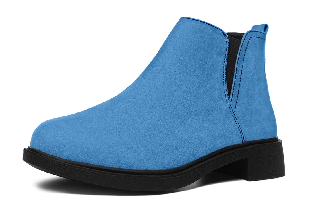 Ocean Wave Chelsea Boots - Comfy Slip-On - Soft & Water-Resistant Micro-Suede Vegan Shoes