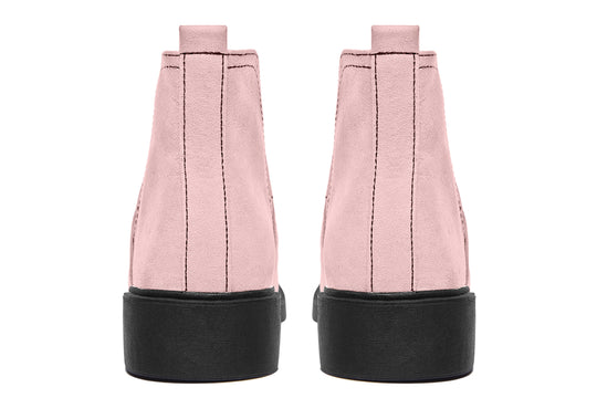 Rose Quartz Chelsea Boots - Comfy Slip-On - Soft & Water-Resistant Micro-Suede Vegan Shoes