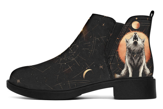 Solar Wolf Chelsea Boots - Comfy Slip-On - Soft & Water-Resistant Micro-Suede Vegan Shoes