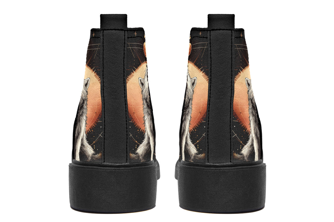 Solar Wolf Chelsea Boots - Comfy Slip-On - Soft & Water-Resistant Micro-Suede Vegan Shoes