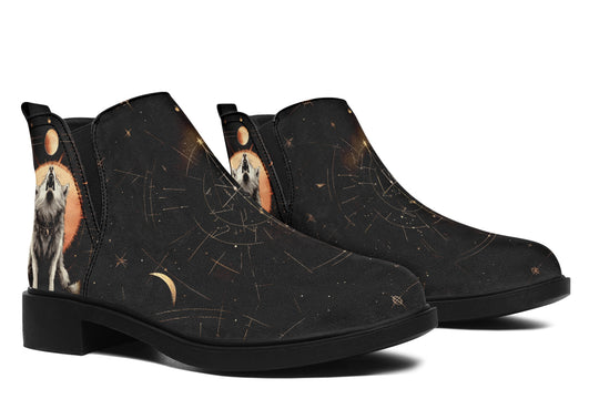 Solar Wolf Chelsea Boots - Comfy Slip-On - Soft & Water-Resistant Micro-Suede Vegan Shoes