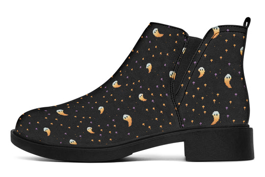 Spooky Soirée Chelsea Boots - Comfy Slip-On - Soft & Water-Resistant Micro-Suede Vegan Shoes