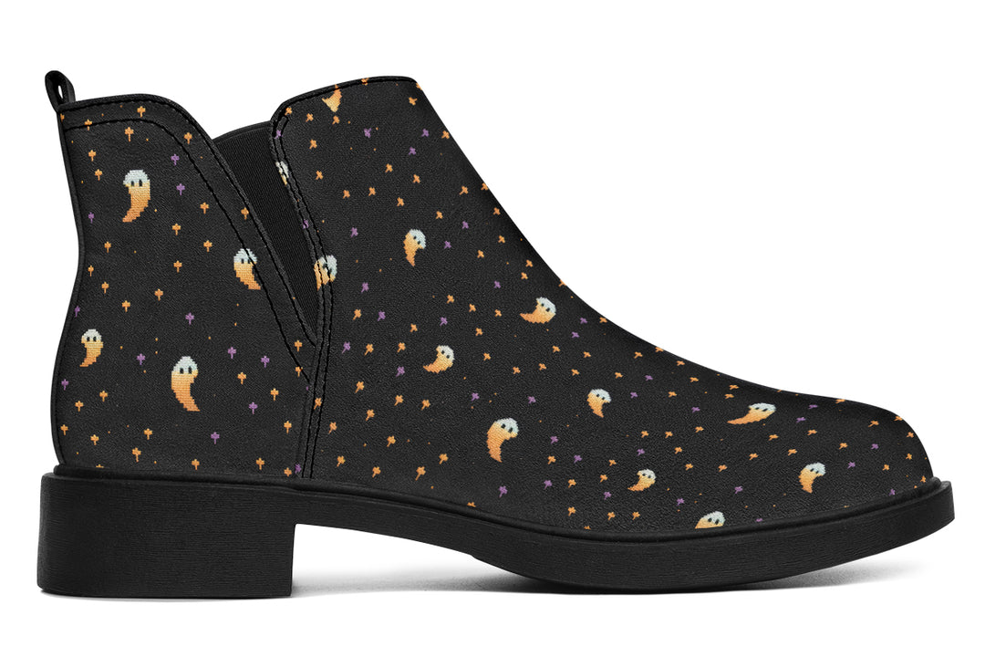 Spooky Soirée Chelsea Boots - Comfy Slip-On - Soft & Water-Resistant Micro-Suede Vegan Shoes