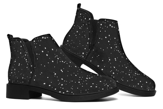 Starry Night Chelsea Boots - Comfy Slip-On - Soft & Water-Resistant Micro-Suede Vegan Shoes