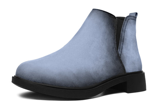 Twilight Blue Chelsea Boots - Comfy Slip-On - Soft & Water-Resistant Micro-Suede Vegan Shoes