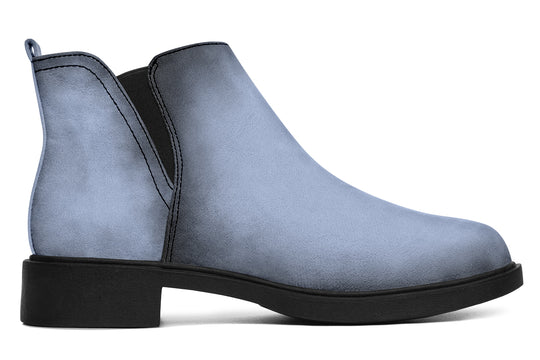 Twilight Blue Chelsea Boots - Comfy Slip-On - Soft & Water-Resistant Micro-Suede Vegan Shoes