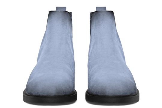 Twilight Blue Chelsea Boots - Comfy Slip-On - Soft & Water-Resistant Micro-Suede Vegan Shoes