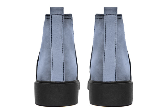 Twilight Blue Chelsea Boots - Comfy Slip-On - Soft & Water-Resistant Micro-Suede Vegan Shoes