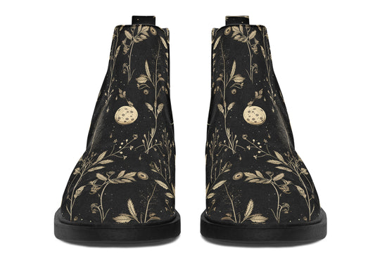 Twilight Garden Chelsea Boots - Comfy Slip-On - Soft & Water-Resistant Micro-Suede Vegan Shoes