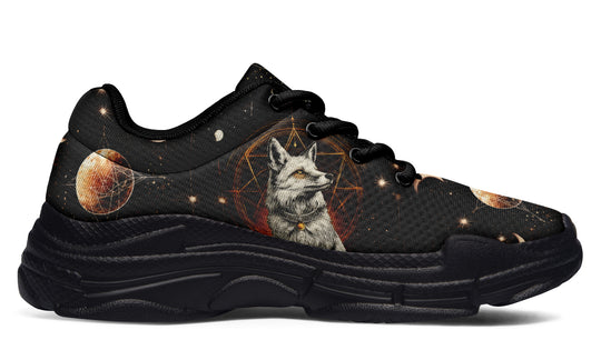 Astral Fox Chunky Sneakers - Light Breathable and Comfortable Sports Shoes with Platform Soles