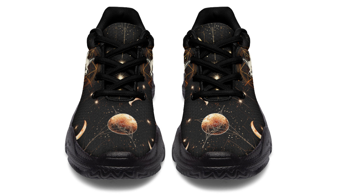 Astral Fox Chunky Sneakers - Light Breathable and Comfortable Sports Shoes with Platform Soles